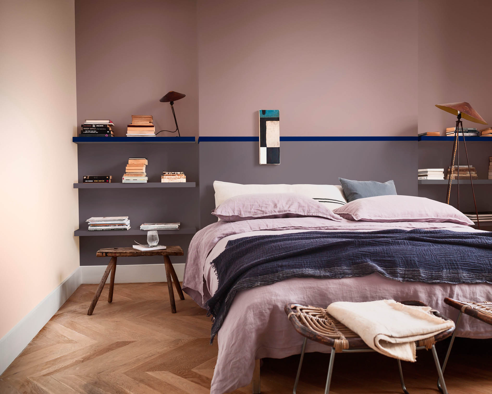 Enriching colours in a bedroom Enriching colours in a bedroom