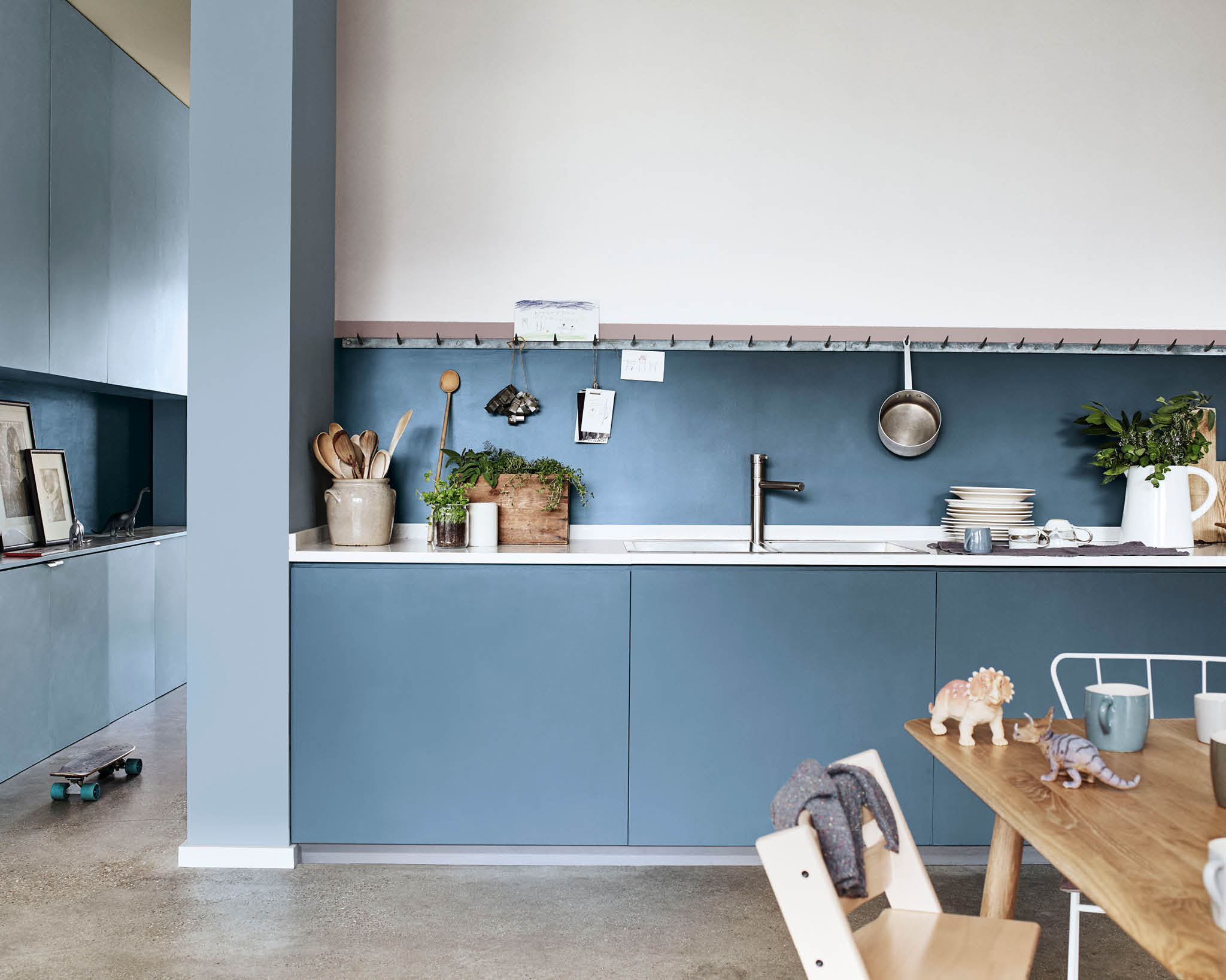 Blue and white kitchen Blue and white kitchen