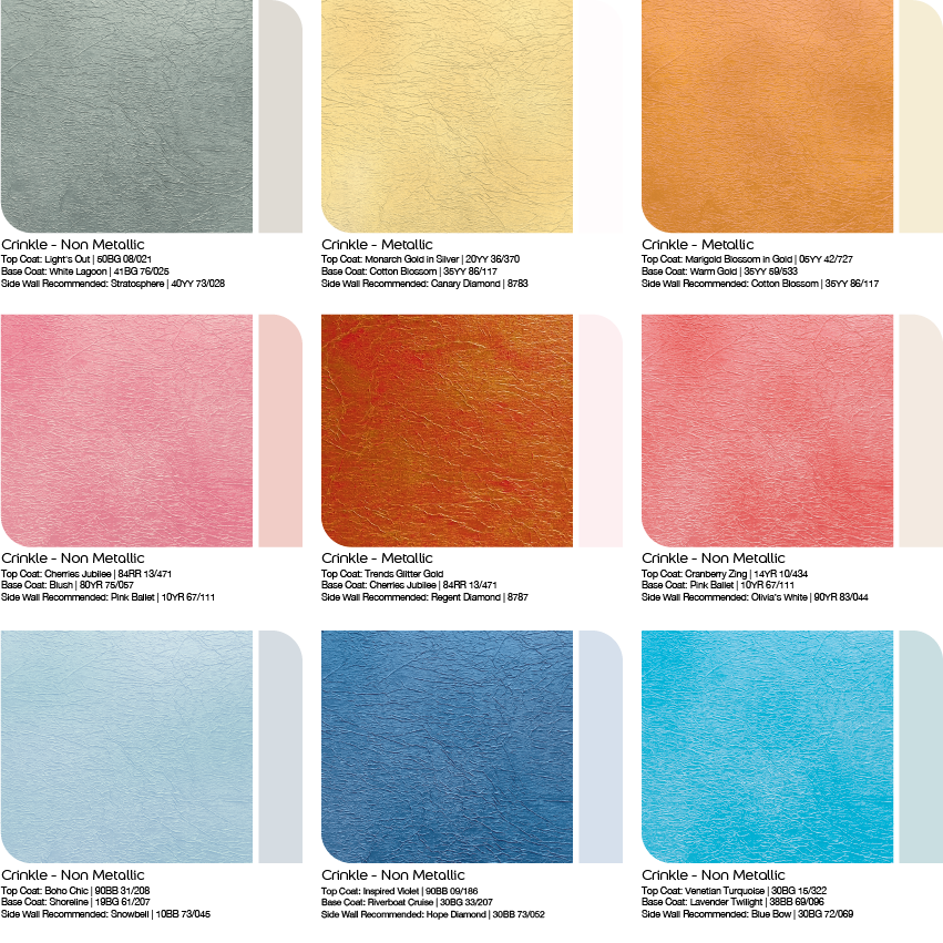 Crinkle Color Option Crinkle Color Option
