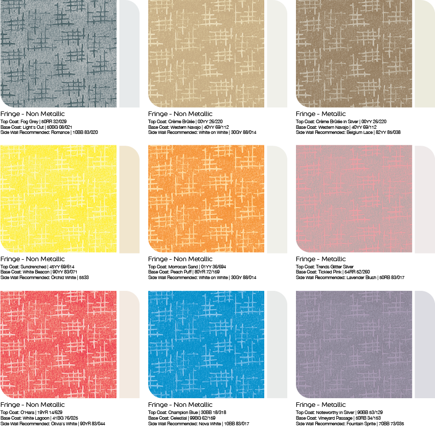 Fringe Color Option Fringe Color Option